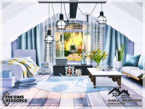 Sims 4 — GAYA - Bedroom by marychabb — I present a room - Bedroom, that is fully equipped. Tested. Cost: 10,447 $ Size: