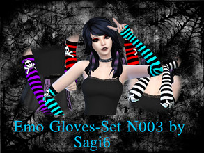 Sims 4 — Emo Gloves Set - Sagi6 by sagi6 — *Base game mesh *Males and Females *Teen to elder *18 swatches