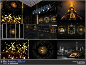 Sims 4 — The Perfect Night Black&Gold Murals Part 2 by Moniamay72 — The Perfect Night Black&Gold Murals Part 2 6