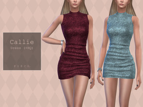 Sims 4 — Callie Dress. by Pipco — A mini dress in 13 colors. Base Game Compatible New Mesh All Lods HQ Compatible