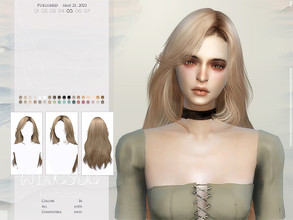 Sims 4 — WINGS-TO0522 by wingssims — Colors:36 All lods Compatible hats Hope you like it!