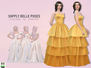 Sims 4 — Sim'ply Belle Ball Gown Poses by idavt — 12 elegant CAS poses ^_^ - Base game compatible - Teen-Y/Adult-Elder -