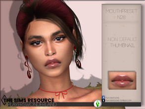 Sims 4 — Mouthpreset N28 by PlayersWonderland — All ages Custom thumbnail Non default You can find it by clicking on the