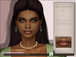 Sims 4 — Mouthpreset N29 by PlayersWonderland — This mouthpreset will give your sim a whole new look! Available for all