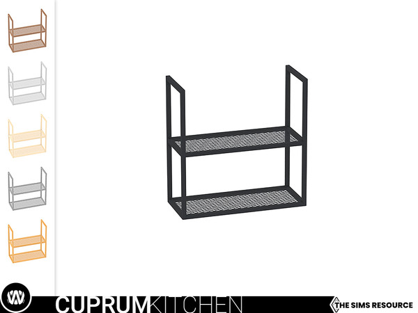 Sims 4 — Cuprum Shelf by wondymoon — - Cuprum Kitchen - Shelf - Wondymoon|TSR - Creations'2021