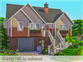 Sims 4 — Shirley Hill / No CC by nolcanol — Shirley Hill is a two-story family home. Its traditional style attracts