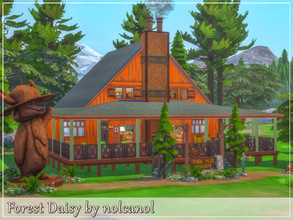 Sims 4 — Forest Daisy / No CC by nolcanol — Forest Daisy is a camp house perfect for a group of friends who want to have