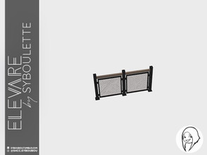 Sims 4 — Elevare - Industrial Fence by Syboubou — This is a fence in Industrial style.