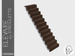 Sims 4 — Elevare - Raw Edge Modern Stairs by Syboubou — Modern with a traditional touch stairs.