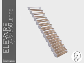 Sims 4 — Elevare - Wild Modern Stairs by Syboubou — Very modern looking stairs that will give an edgy look to your build.