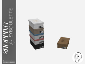 Sims 4 — Shopping - Shoe box by Syboubou — This is a decor shoe box that can be stack.