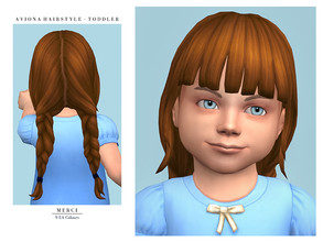 Sims 4 — Aviona Hairstyle - Toddler by -Merci- — New Maxis Match Hairstyle for Sims4. -For toddler. -Base Game