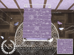 Sims 4 — Networksims - Gloria Canopy Lights by networksims — Fairy lights for the Gloria Canopy, in 8 colours.