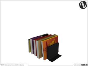 Sims 4 — Binghamton Book Holder by ArtVitalex — Office And Study Room Collection | All rights reserved | Belong to 2021