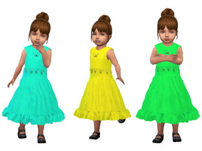 Sims 4 — ErinAOK Toddler Dress 0523 by ErinAOK — Toddler Butterfly Dress 9 Swatches