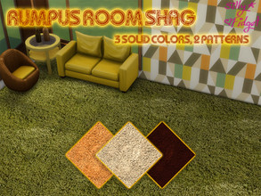 Sims 4 — Rumpus Room Shag by sillyfidget — Shag carpet in your favourite 70s shades and patterns.