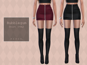 Sims 4 — Bubblegum Skirt. by Pipco — A mini skirt in 17 colors. Base Game Compatible New Mesh All Lods HQ Compatible
