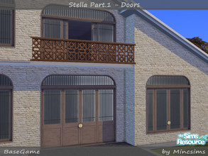 Sims 4 — Stella Part.1 - Doors by Mincsims — Stella Part.01 - Doors Part.01 is consists of 6 double doors and 4 open