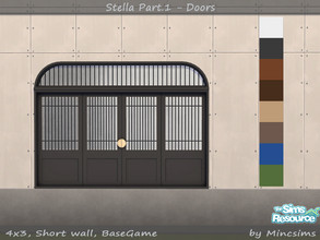 Sims 4 — Stella DoubleDoor 4x3 by Mincsims — for short wall 8 swatches