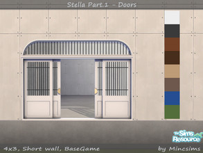 Sims 4 — Stella Open Door 4x3 by Mincsims — for short wall 8 swatches