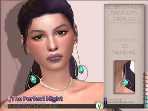 Sims 4 — The Perfect Night Benvenuto Earrings by PlayersWonderland — Part of the "The Perfect Night"