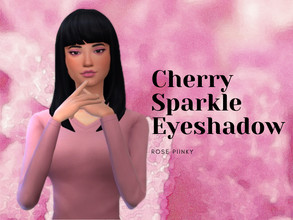 Sims 4 — Cherry Sparkle Eyeshadow by 4R374 — Hi, I am Piinky :> This is My very first CC TS4 Hope you like My very