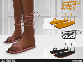 Sims 4 — ShakeProductions 677 - Slippers by ShakeProductions — Shoes/Flats New Mesh All LODs Handpainted 11 Colors 