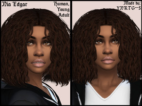 Sims 4 — Nia Edgar by YNRTG-S — Nia has always wanted to have a lot of friends, but there is just a little problem with