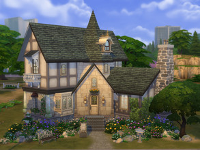 Sims 4 — Our Old Cottage (No CC) by CiciMia — Cute and pretty, cottage styled two-story residential. Hope you like it.