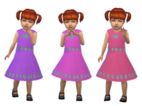Sims 4 — ErinAOK Toddler Dress 0525 by ErinAOK — Toddler Dress 9 Swatches