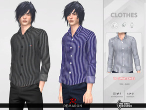 Sims 4 — Formal Shirt 04 for Male Sim by remaron — Button Ups Shirts for YA male in The Sims 4 ReMaron_M_FormalShirt04
