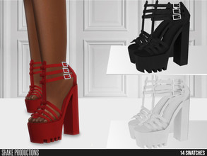 Sims 4 — ShakeProductions 679 - High Heels by ShakeProductions — Shoes/High Heel-Boots New Mesh All LODs Handpainted 13