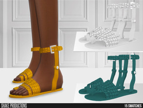 Sims 4 — ShakeProductions 680 - Slippers by ShakeProductions — Shoes/Flats New Mesh All LODs Handpainted 15 Colors 