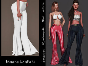 Sims 4 — Elegance Longs Pants by couquett — stylish long pants for your female sims this pants has 21 colors to choose