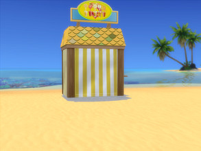 Sims 4 — Living It Up Juice Stall by seimar8 — A summer fun juice stall for all your smoothies, cocktails, fresh fruit