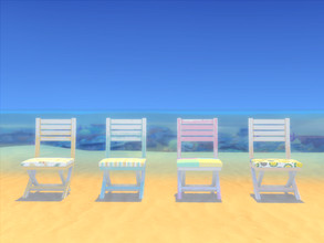 Sims 4 — Living It Up Outdoor Chair by seimar8 — Summer fun outdoor chairs in bright pastel colors for the garden. Back
