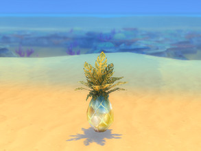 Sims 4 — Living It Up Pineapple Plant by seimar8 — A summer fun pineapple plant with striking variegated leaves to place