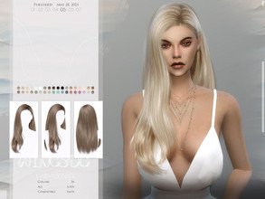 Sims 4 — WINGS-TO0526 by wingssims — Colors:36 All lods Compatible hats Hope you like it!