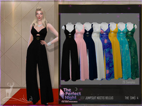 Sims 4 — The Perfect Night  Jumpsuit Noctis Bellus by DanSimsFantasy — Jumpsuit for elegant events. You have 26 samples.