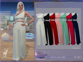 Sims 4 — The Perfect Night DSF Jumpsuit Lunae Lumen by DanSimsFantasy — Jumpsuit for elegant events. You have 35 samples.