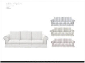 Sims 4 — Estrella livingroom - sofa by Severinka_ — Sofa 3-seater in a fabric cover From the set 'Estrella living room'