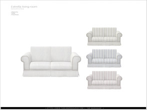 Sims 4 — Estrella livingroom - love seat by Severinka_ — Love seat 2-seater in a fabric cover From the set 'Estrella