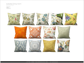 Sims 4 — Estrella livingroom - sofa pillow big by Severinka_ — Big pillow for the sofa / loveseat / living chair with