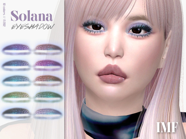 Sims 4 — IMF Solana Eyeshadow N.202 by IzzieMcFire — Solana Eyeshadow N.202 contains 10 colors in hq texture. Standalone