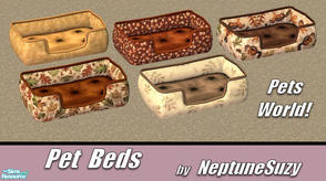 Sims 2 — NSC Pets World Set3 by Neptunesuzy — Your Sim's and their Pets will Love these Pet Beds! Enjoy! 