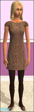 Sims 2 — Leopard print dress by bottledinsanity — 