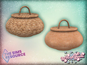 Sims 4 — Wickery - Picnic Basket IX by ArwenKaboom — A wicker picnic basket for the outdoor activities. It act as a