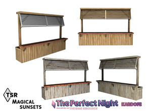 Sims 4 — The Perfect Night_kardofe_Magical sunsets_Bar by kardofe — Beach-style bar, in four colour choices 
