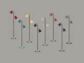Sims 4 — Living Kara - Floor Lamp by ung999 — Living Kara Floor Lamp Color Options : 8