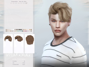 Sims 4 — WINGS-TO0528 by wingssims — Colors:36 All lods Compatible hats Hope you like it!
